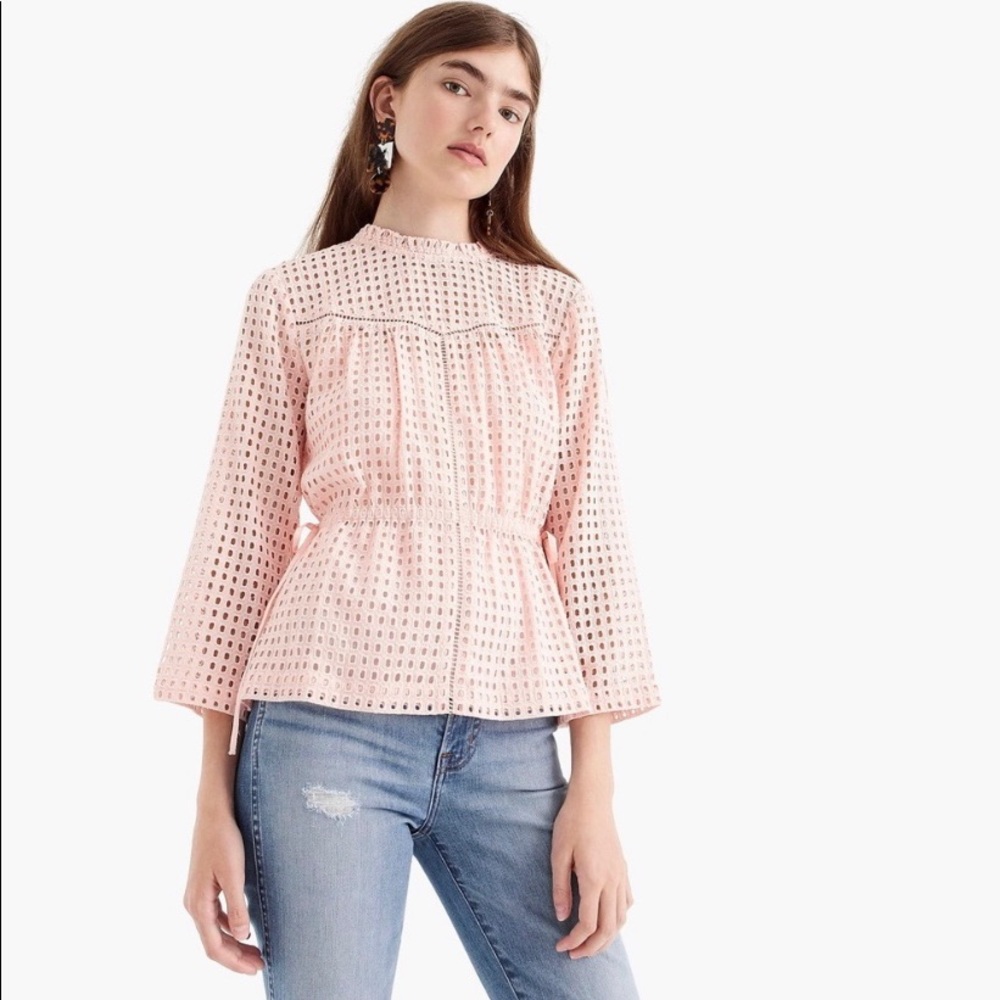 Jcrew Point Sur Eyelet Top